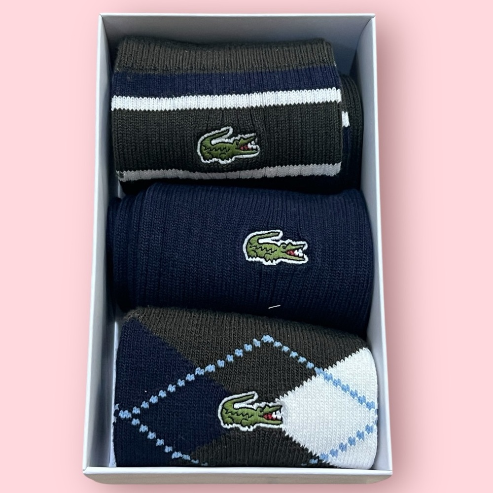 Lacoste Unisex Cotton Socks (Set Of 3)